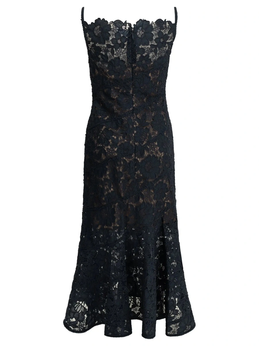 Rochie eleganta Self-Portrait albastra din dantela - Img 2
