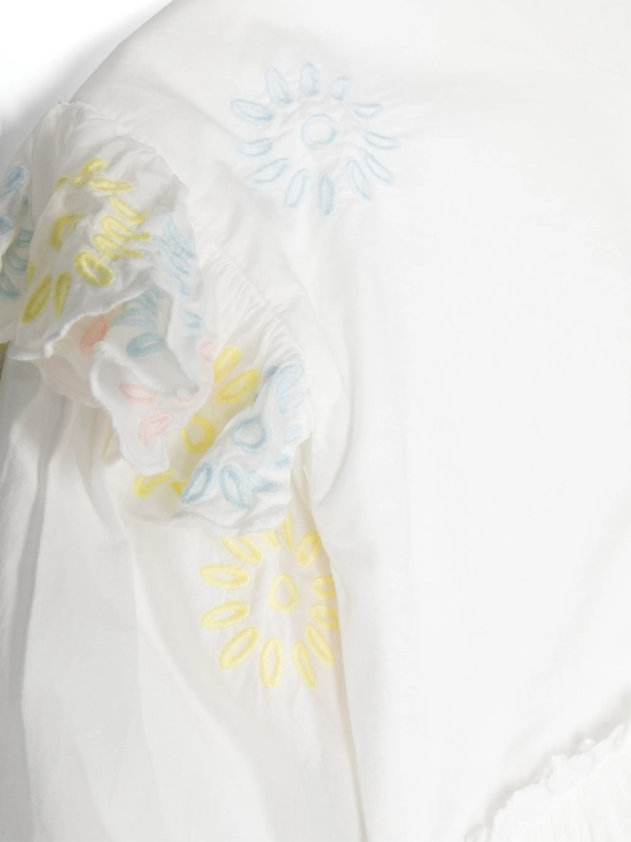 Rochie eleganta Stella McCartney alba din bumbac organic si polyester - Img 3