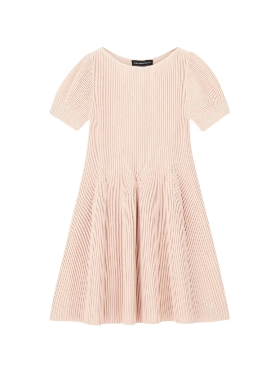 Rochie EMPORIO ARMANI KIDS roz din bumbac - Img 6