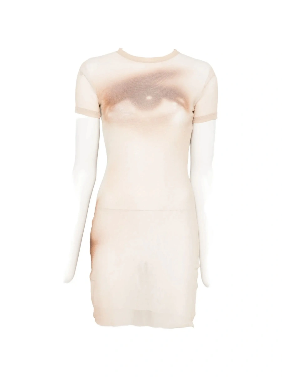 Rochie Jean Paul Gaultier bej - Img 8