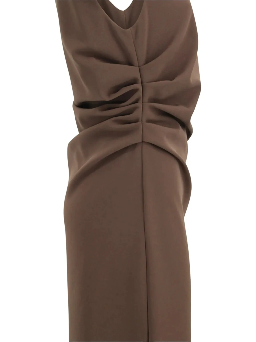 Rochie lunga P.A.R.O.S.H. maro din cady - Img 6
