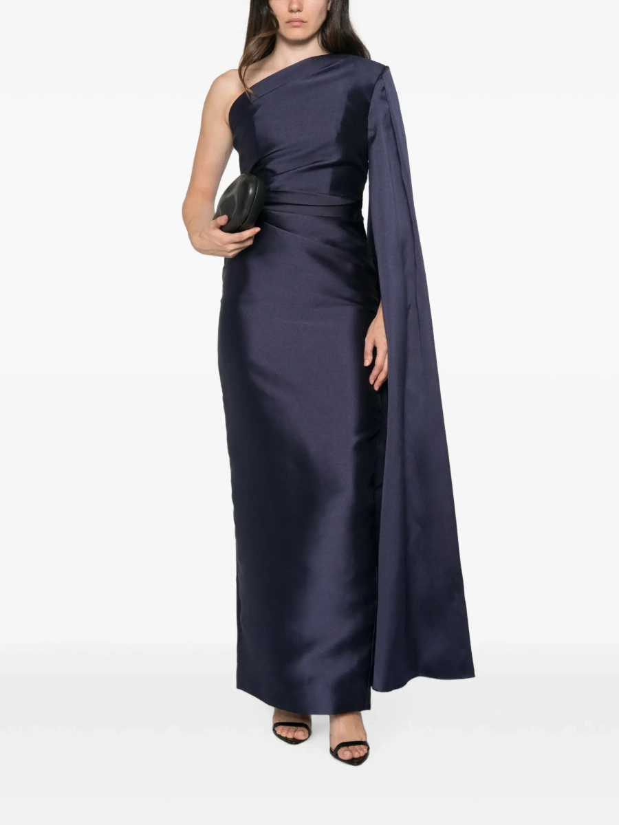 Rochie lunga SOLACE LONDON albastra 'Veya' - Img 4