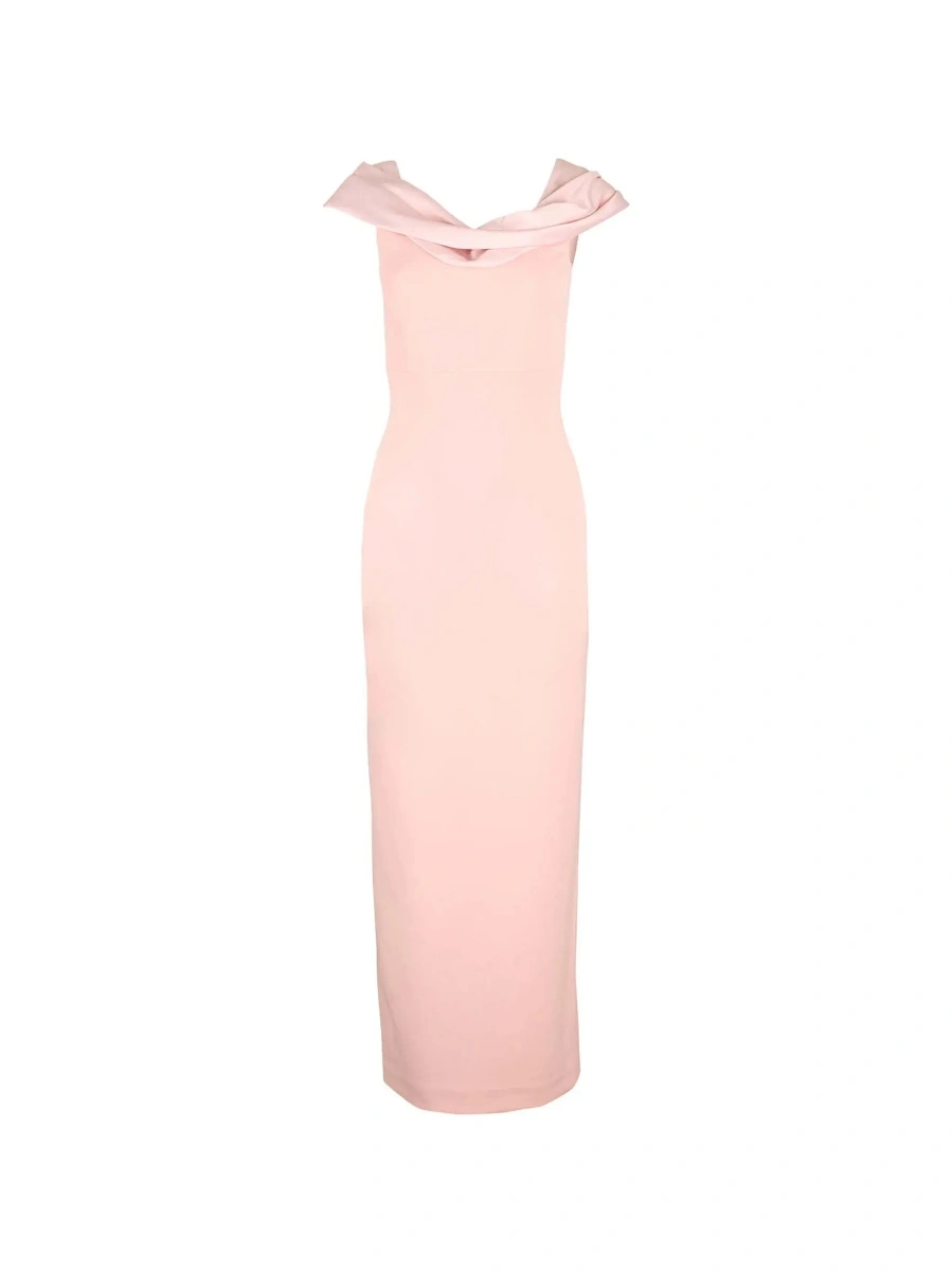 Rochie lunga SOLACE LONDON roz 'Adele' - Img 5