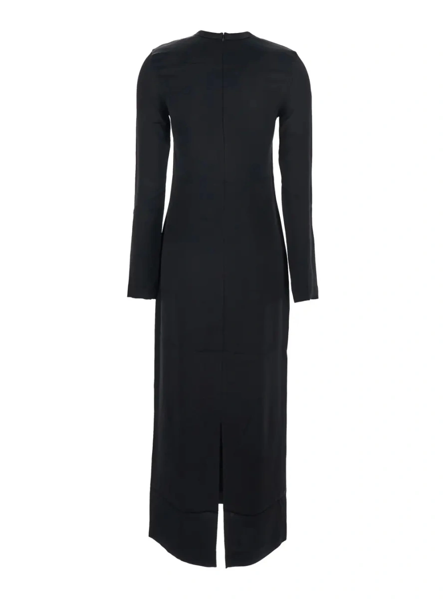 Rochie lunga TOTEME neagra din vascoza - Img 2