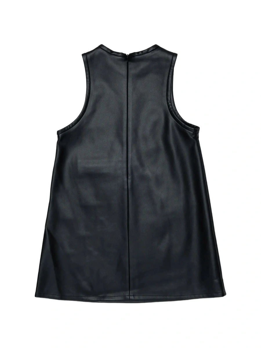 Rochie Marni neagra din piele ecologica - Img 4
