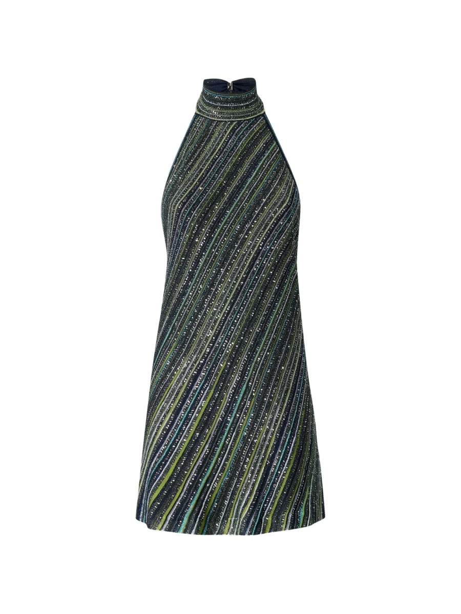 Rochie MISSONI BEACHWEAR albastra din vascoza - Img 7