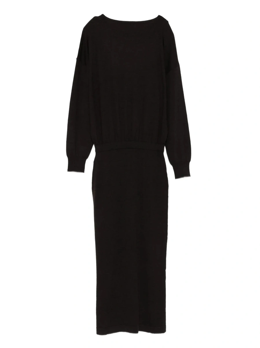 Rochie P.A.R.O.S.H. maro din lana si casmir - Img 4