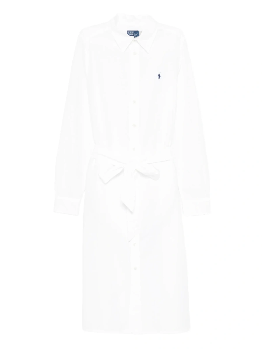 Rochie Ralph Lauren alba din bumbac - Img 8