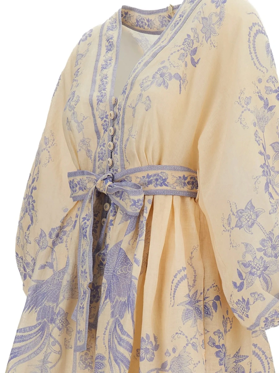 Rochie ZIMMERMANN multicolor din in - Img 5