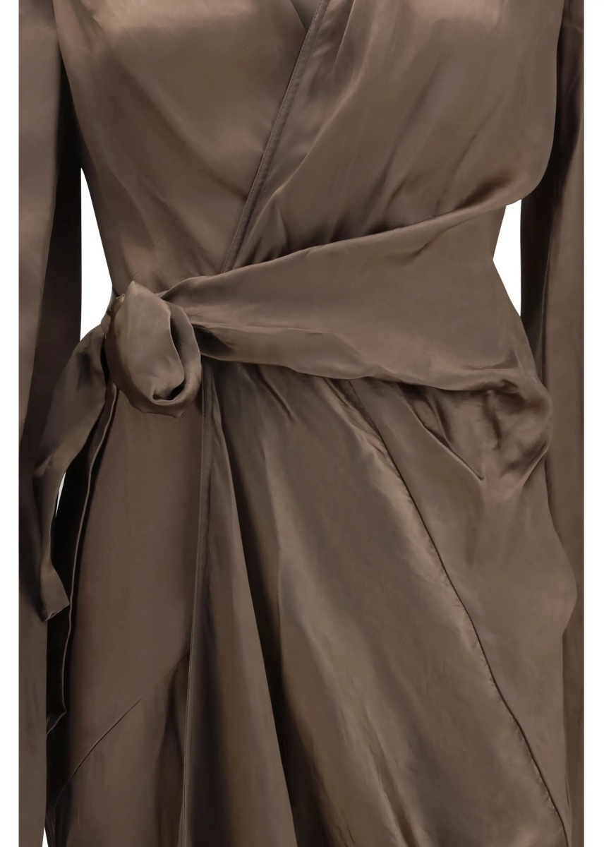 Rochii Asymmetric Wrap Dress with knot fastening - Img 3