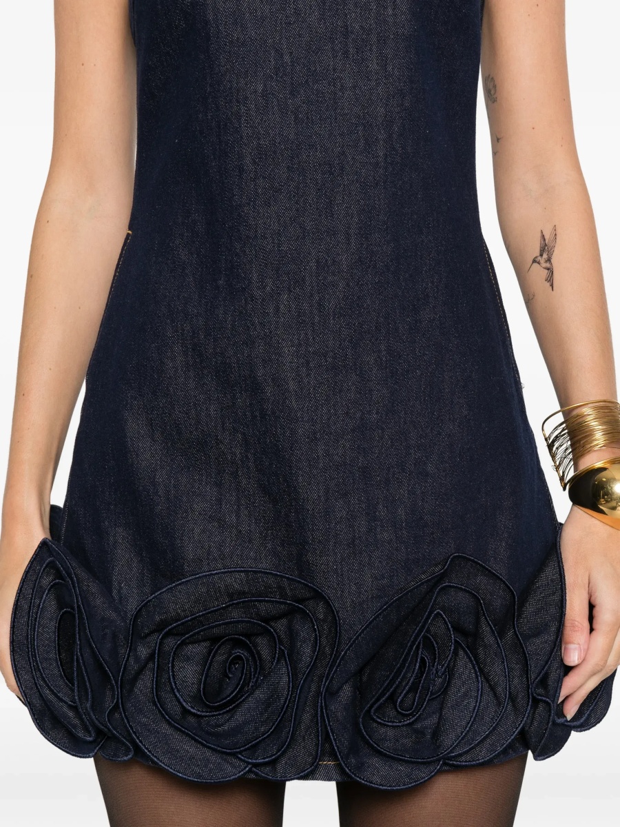 Rochii Denim 3D Flower Mni Dress - Img 5