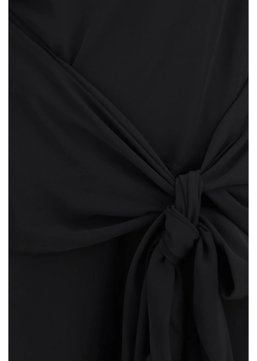 Rochii Draped-knot crepe mini Dress - Img 2