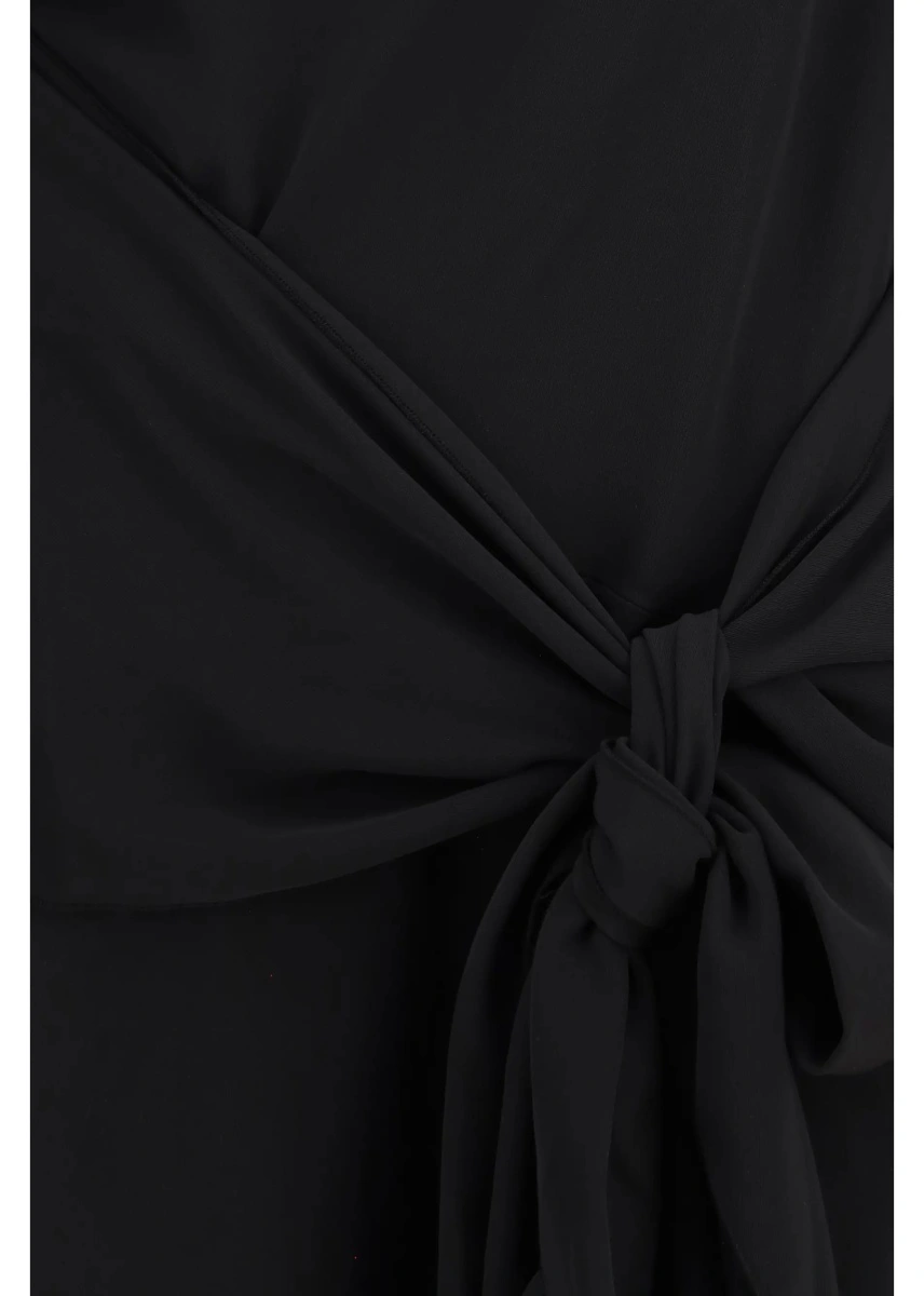 Rochii Draped-knot crepe mini Dress - Img 2