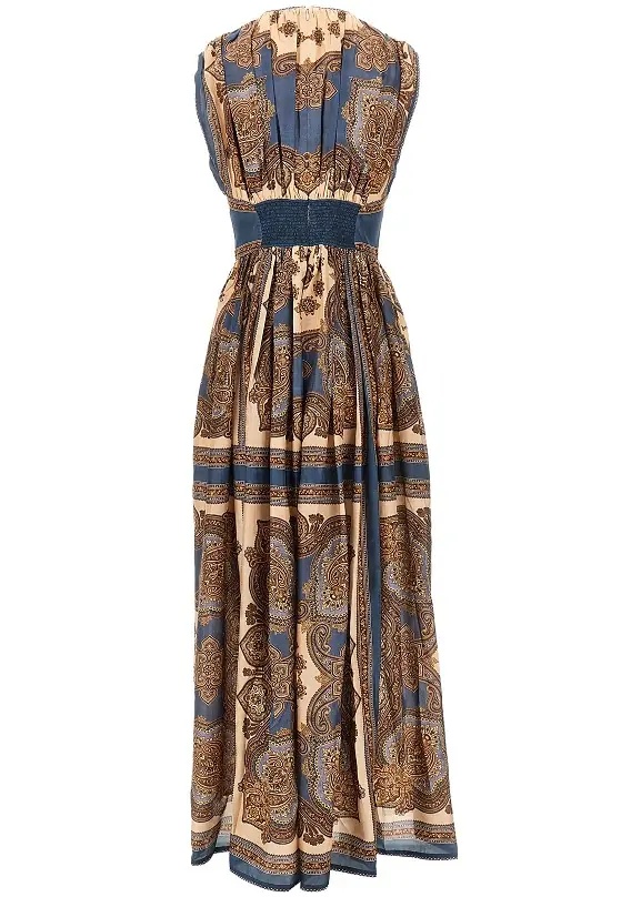 Rochii 'Mahon' Paisley silk long dress - Img 3