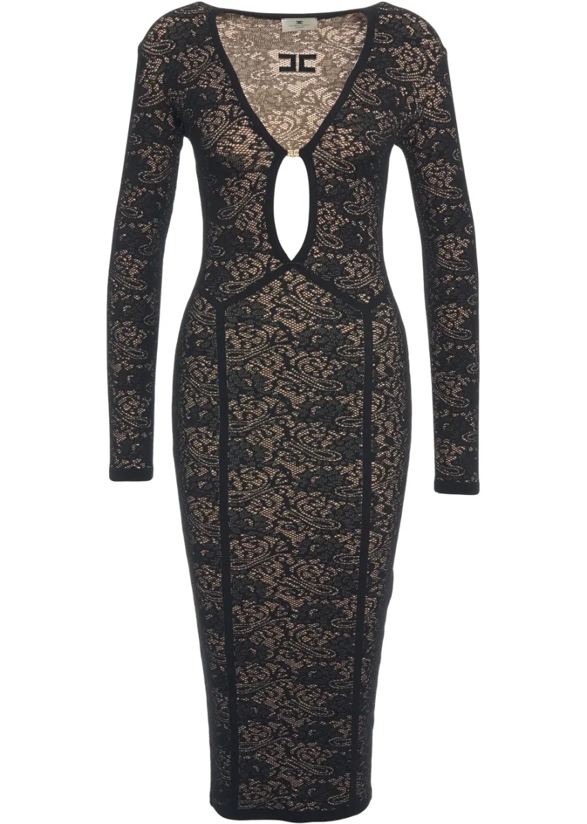 Rochii Midi dress with cut-outs - Img 2