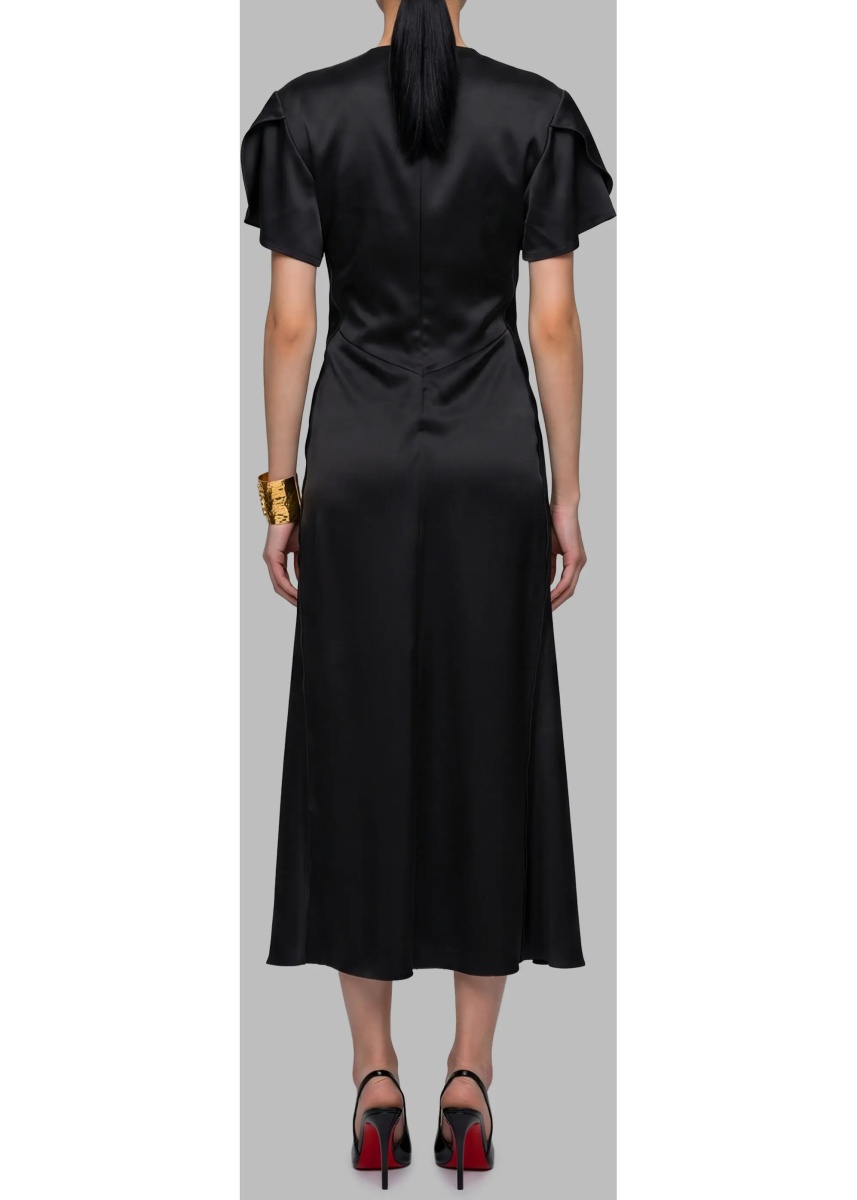 Rochii Midi Dress With Draping - Img 3