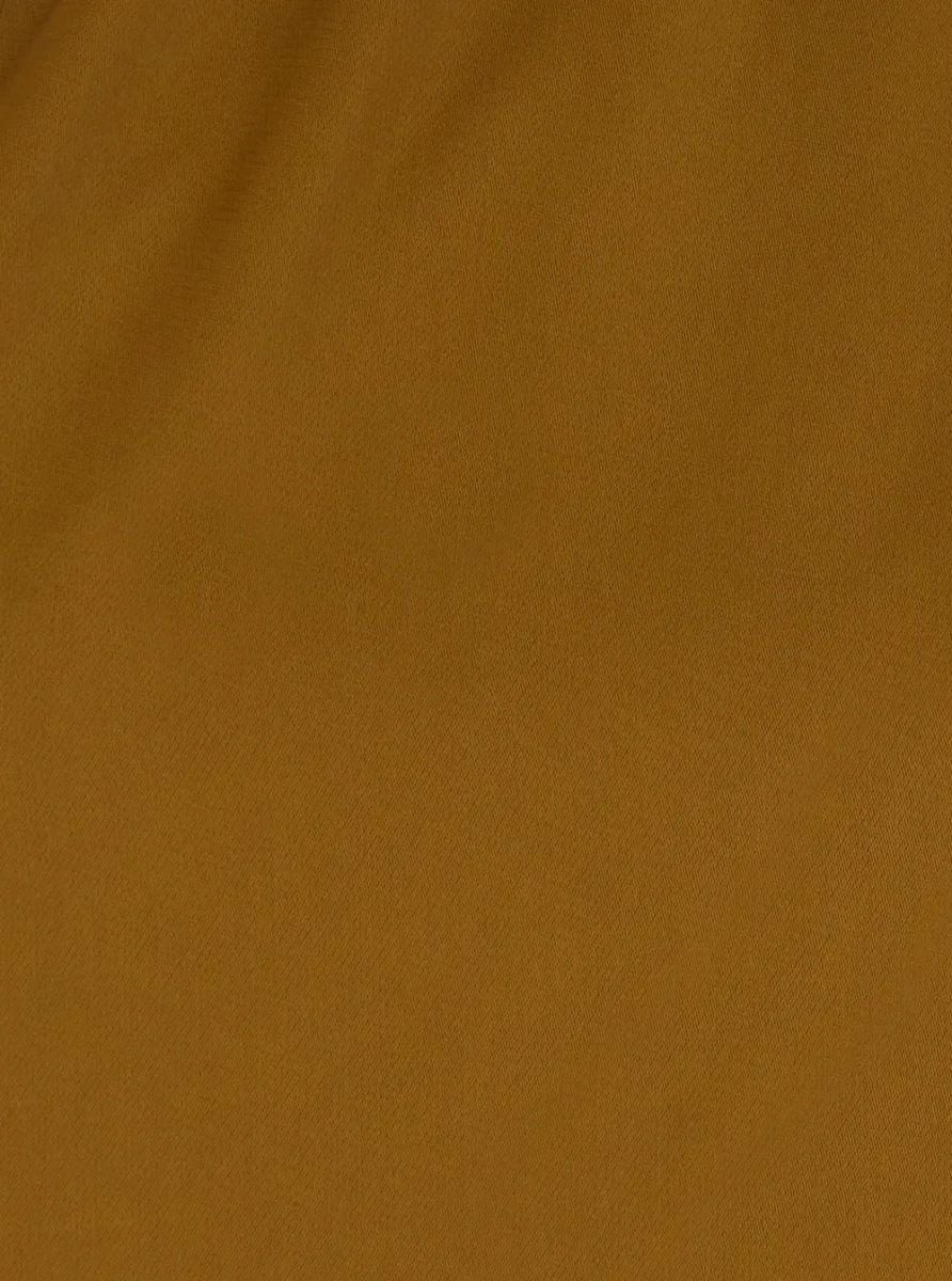 Rochii 'Newman' Brown Long dress with front cut-out and back draping in fabric for women - Img 3