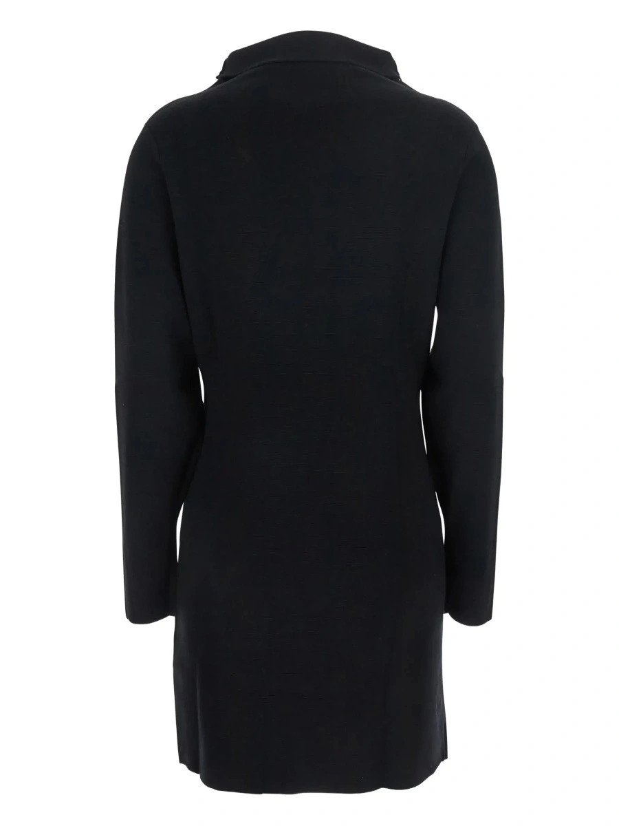Rochii P.A.R.O.S.H. Black Turtleneck Midi Dress in Wool and Cashmere Woman - Img 4