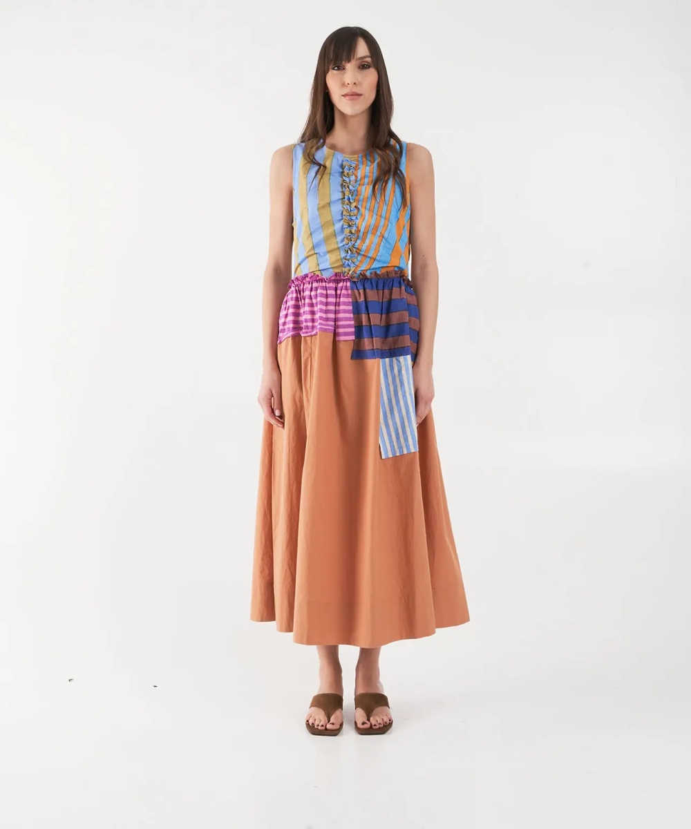 Rochii Patchwork maxi dress 'Ilana' - Img 4