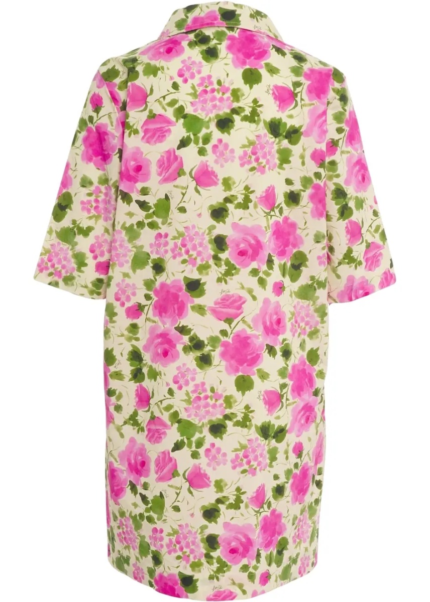Rochii Poplin dress with a floral print - Img 3