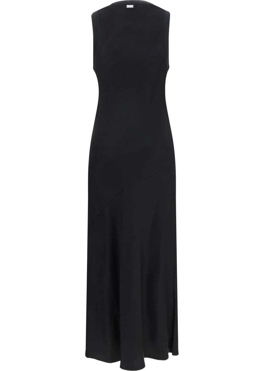 Rochii Sleeveless long fluid satin Dress - Img 2