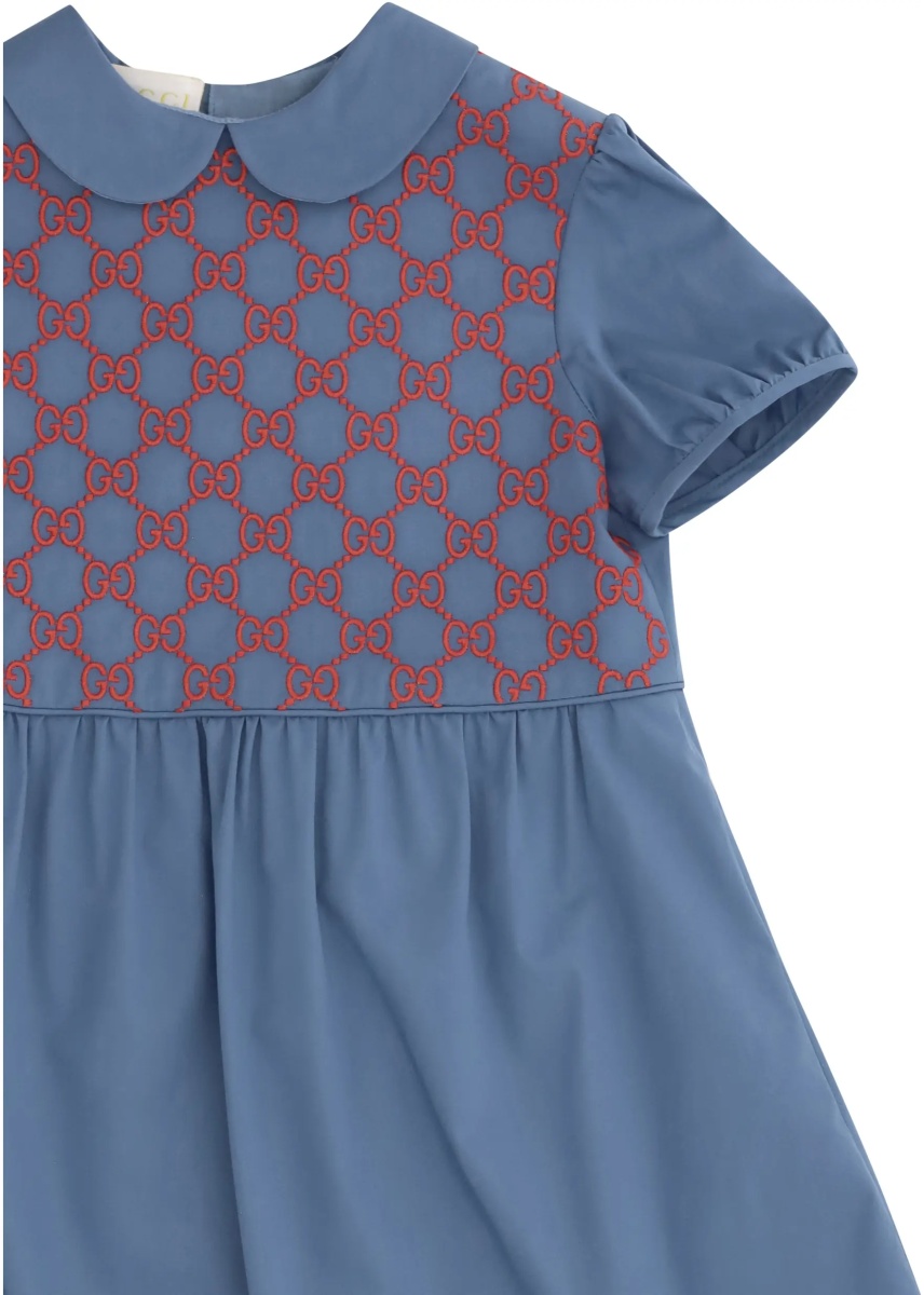 Rochii Stretch cotton poplin Dress for Girl - Img 3