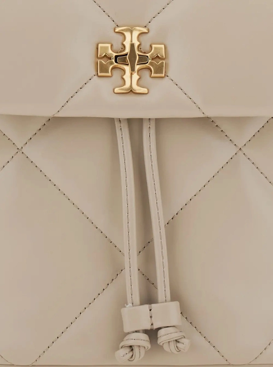 Rucsac Tory Burch bej din piele - Img 3