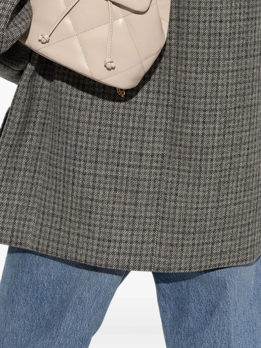 Rucsac Tory Burch bej din piele - Img 4