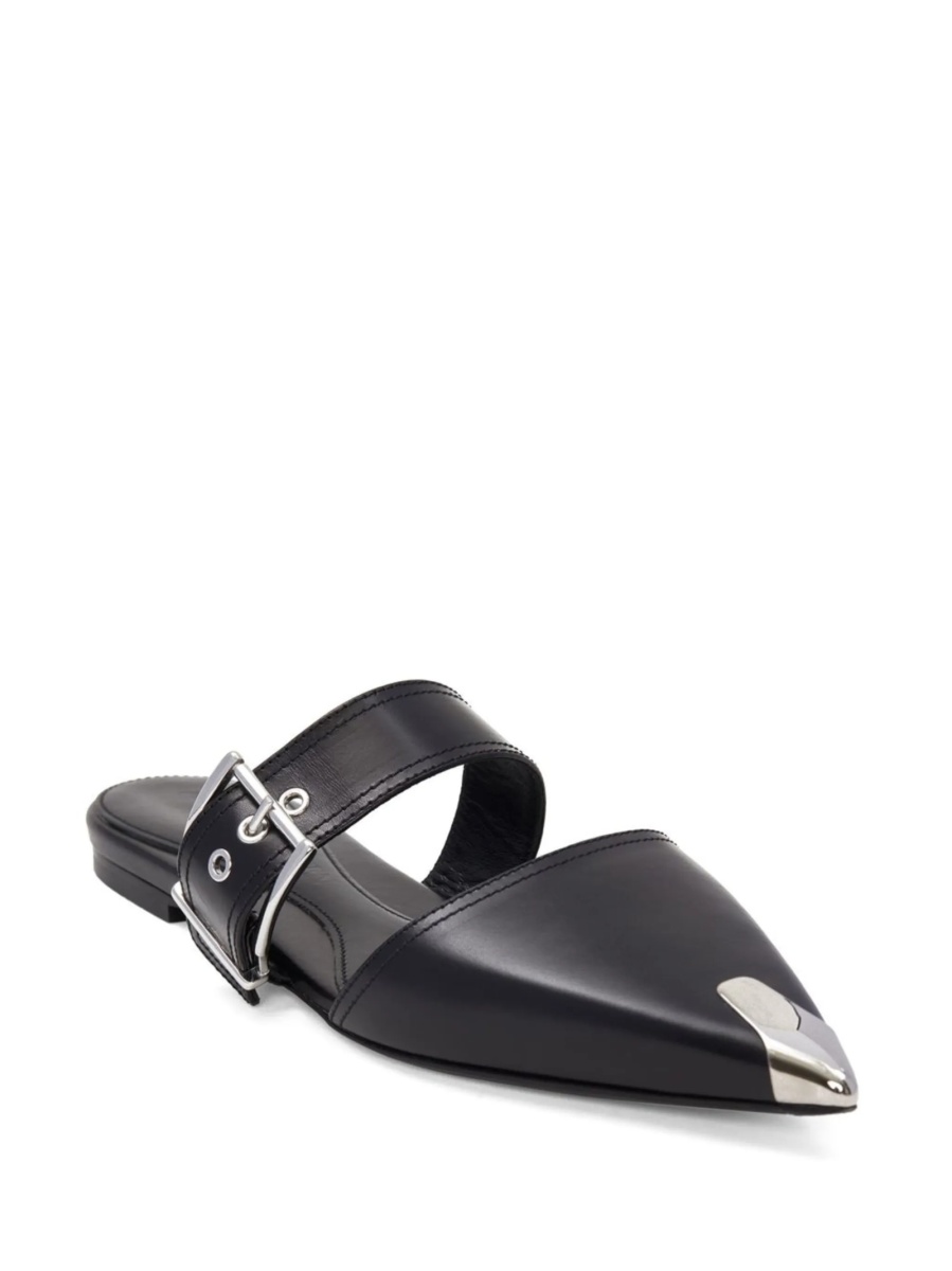 Saboti Alexander McQueen negri din piele - Img 2