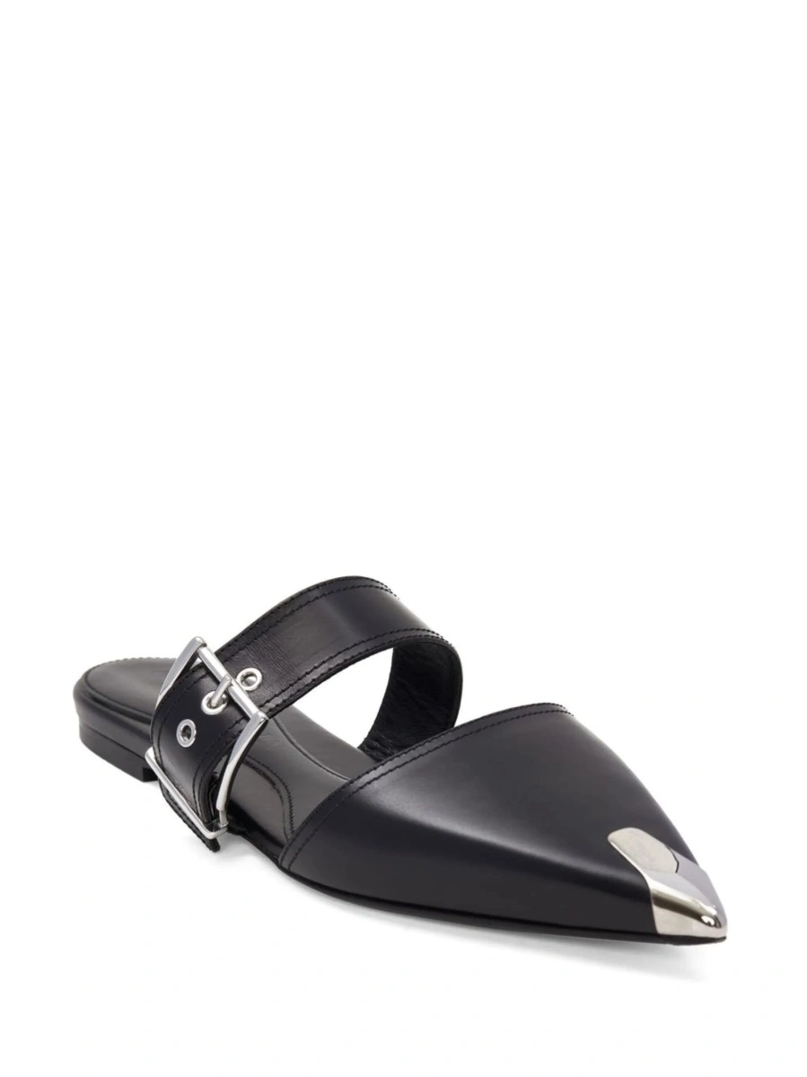 Saboti Alexander McQueen negri din piele - Img 2