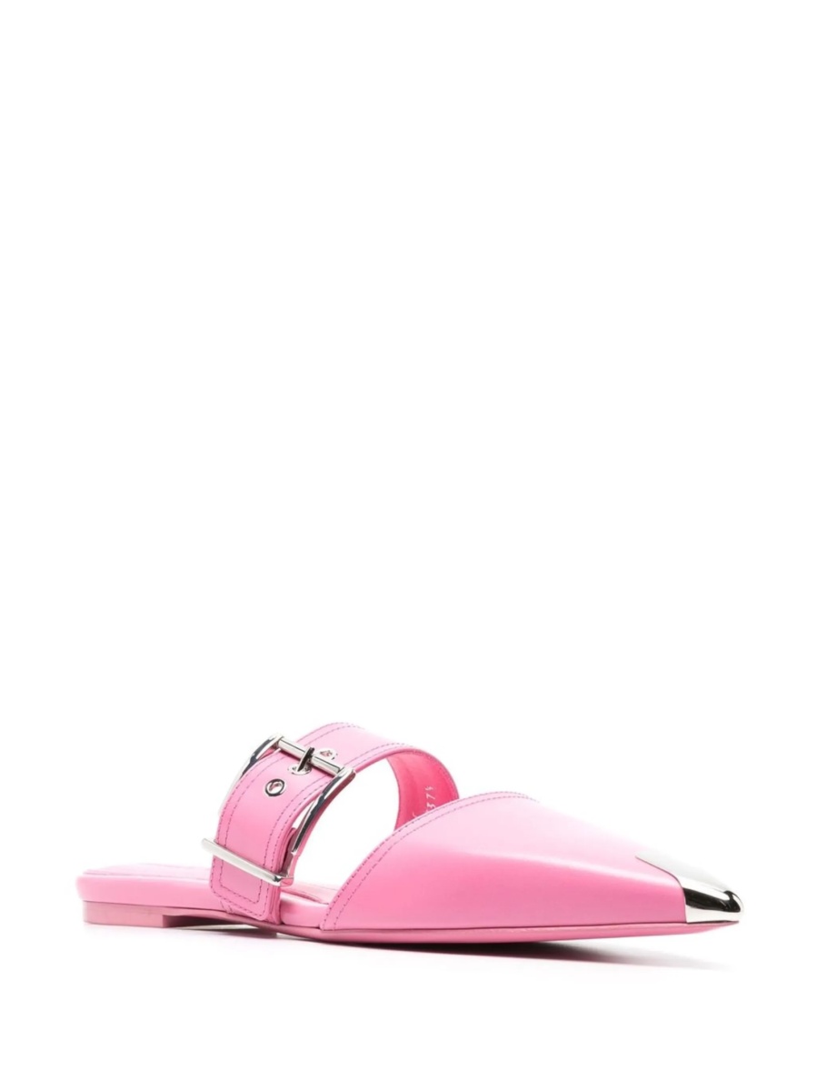 Saboti Alexander McQueen roz din piele - Img 2