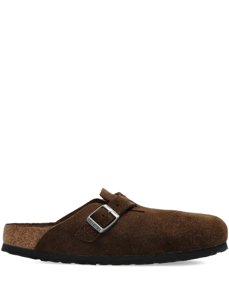 Saboti Birkenstock 'Boston' maro din piele intoarsa - Img 9