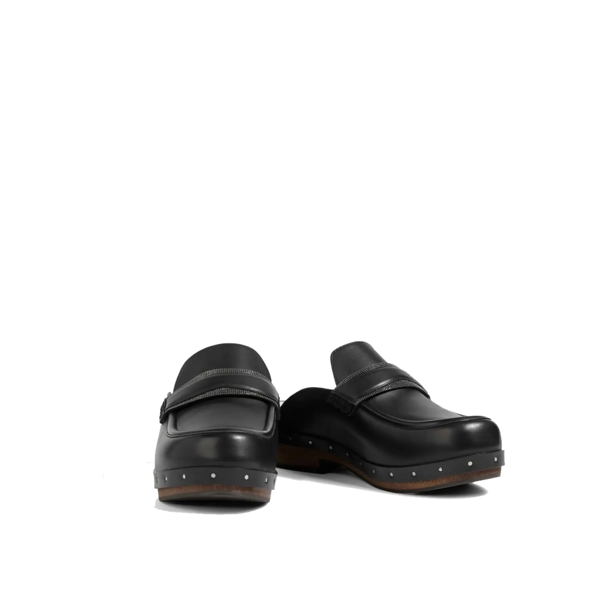 Saboti Brunello Cucinelli Leather Clogs Mules - Img 2