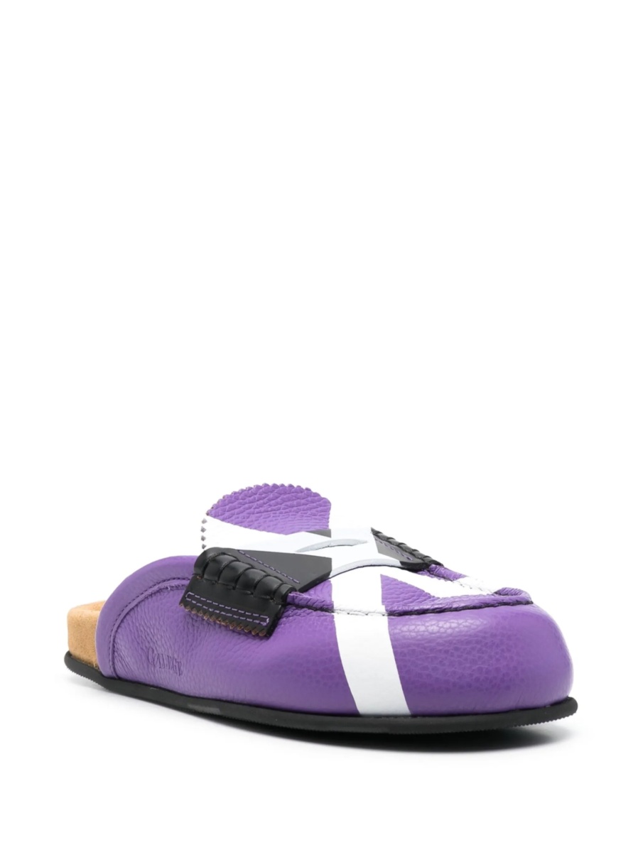 Saboti COLLEGE violet din piele - Img 2