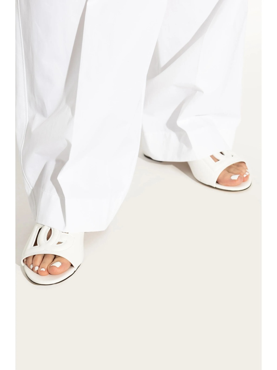 Saboti Dolce &amp; Gabbana albi din piele - Img 2