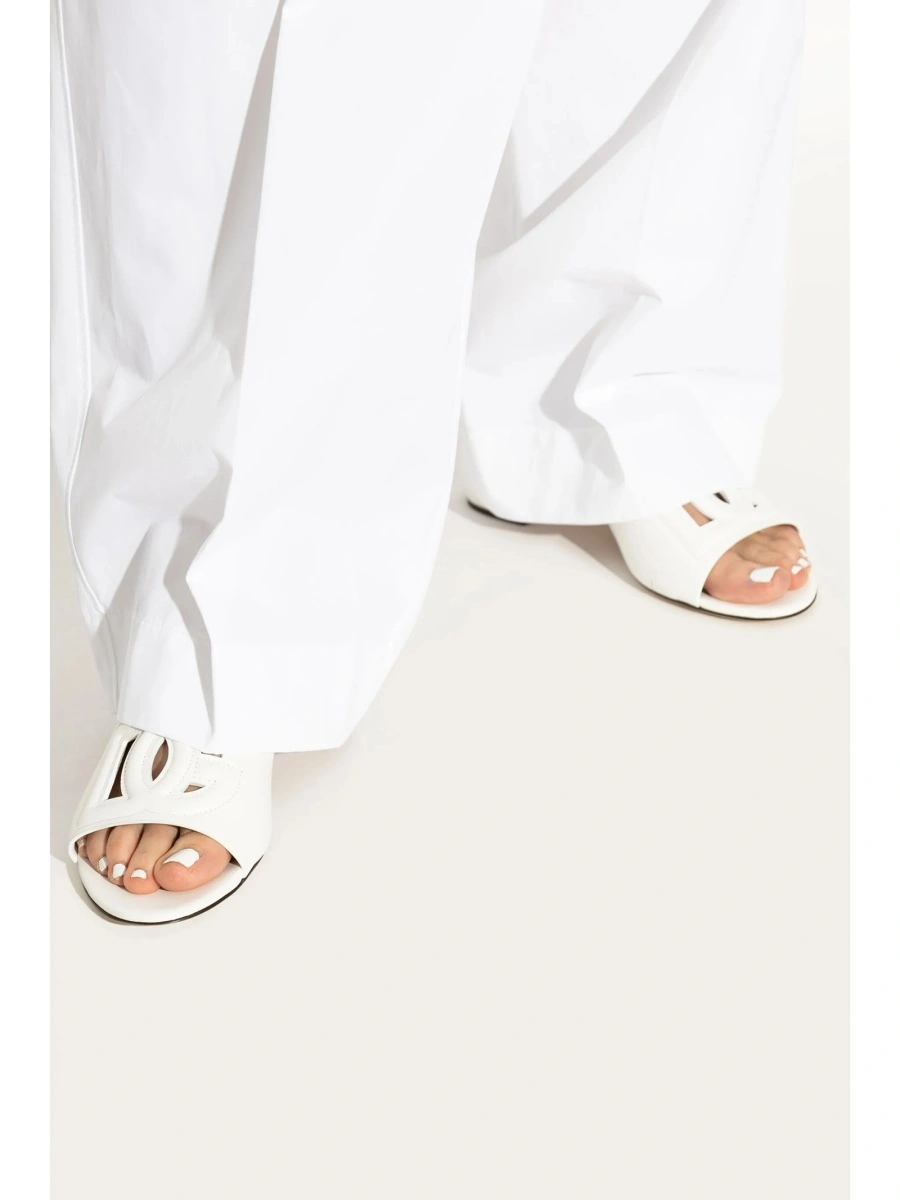 Saboti Dolce &amp; Gabbana albi din piele - Img 2