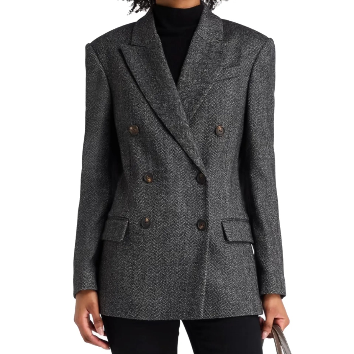 Sacou Brunello Cucinelli Herringbone Wool Blazer - Img 2