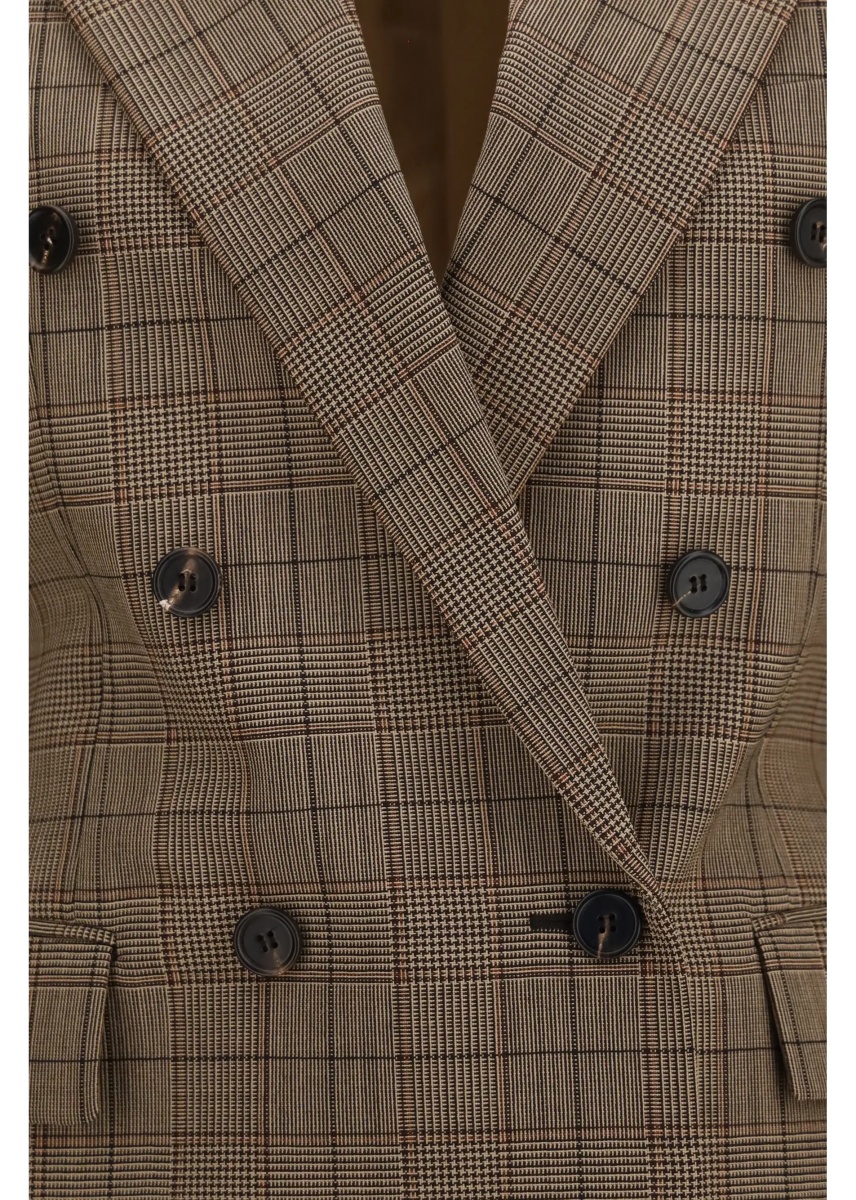 Sacou Checked double-breasted Blazer - Img 3