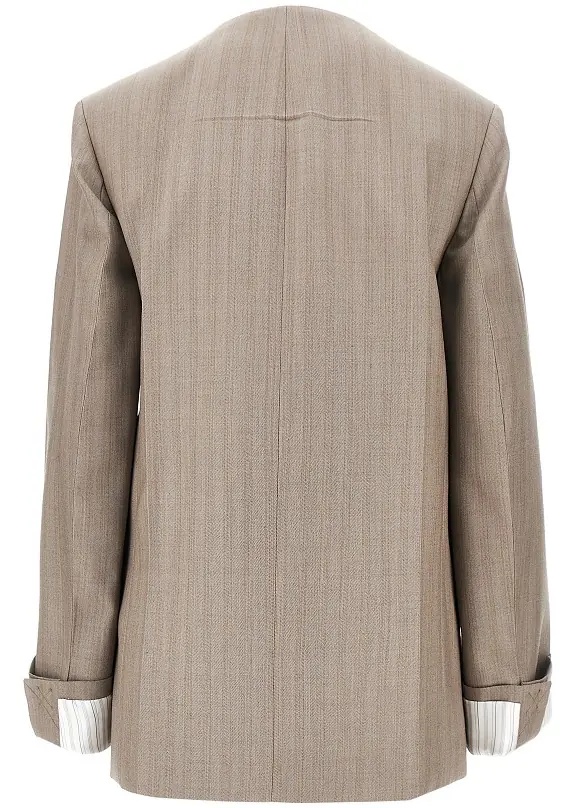 Sacou Collarless wool jacket - Img 3