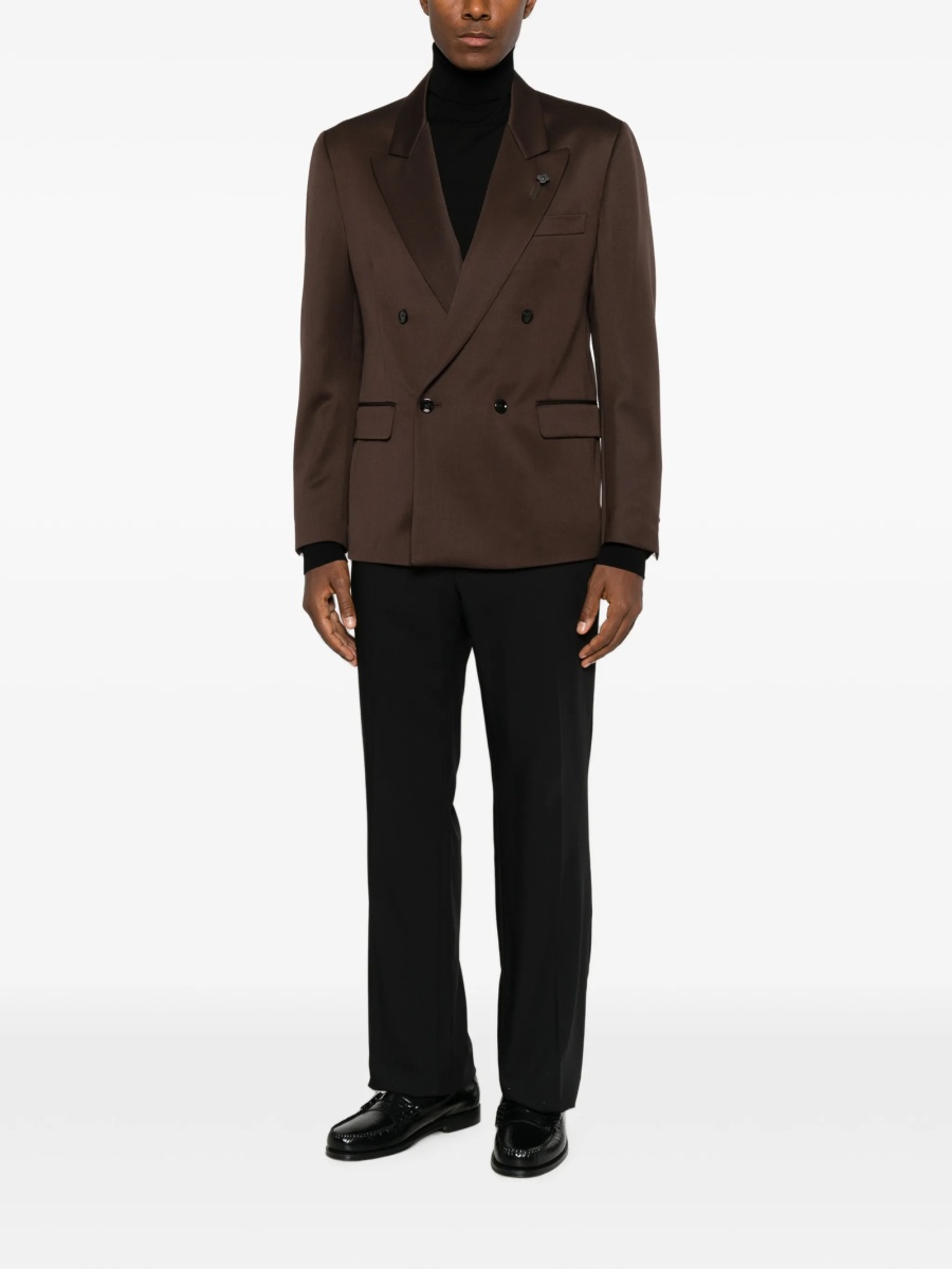 Sacou elegant Lardini maro din lana - Img 2