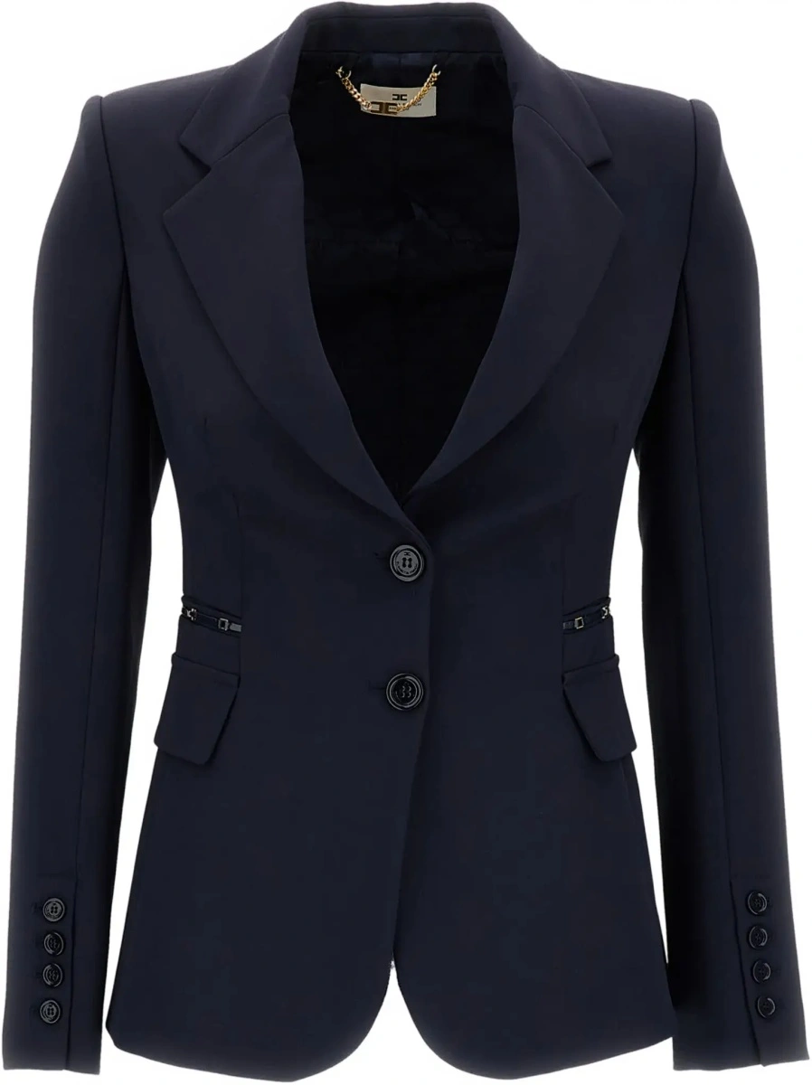 Sacou Elisabetta Franchi albastru - Img 7