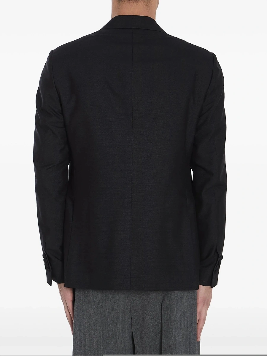 Sacou Lardini negru din matase - Img 4