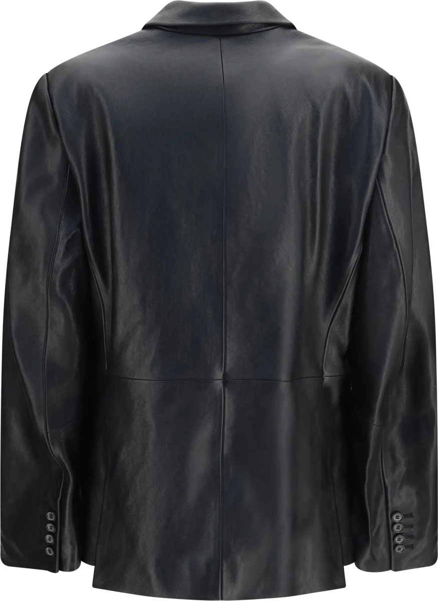 Sacou Leather Blazer Jacket - Img 2