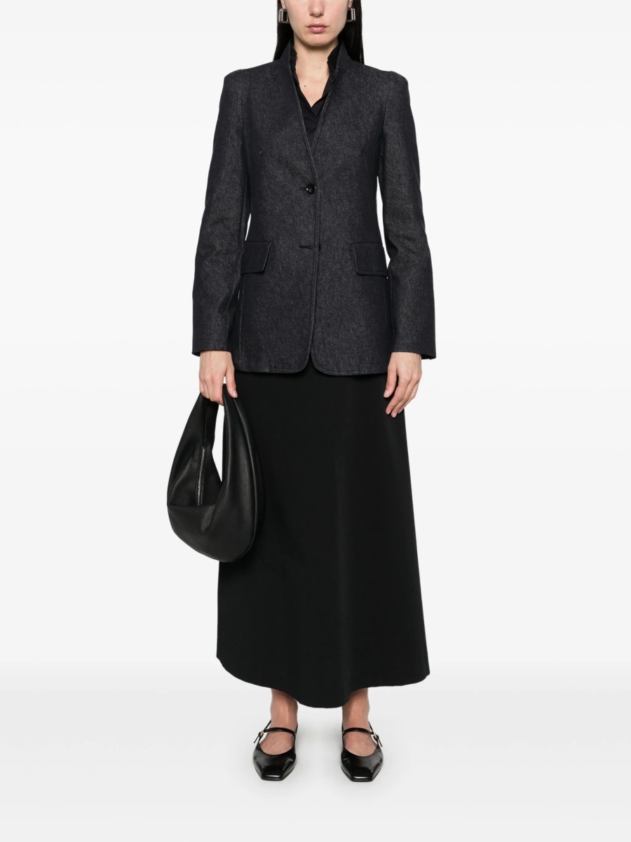 Sacou Max Mara albastru din bumbac - Img 2
