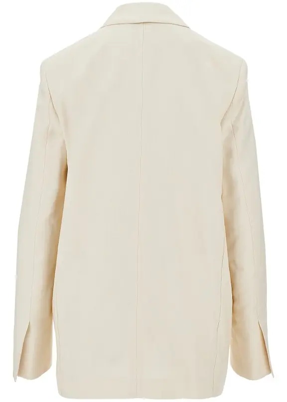 Sacou Panama fabric single-breasted jacket - Img 3