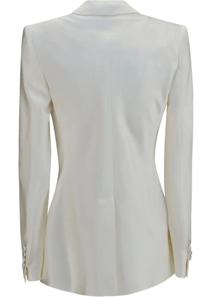 Sacou Polka-dot satin double-breasted Blazer - Img 4