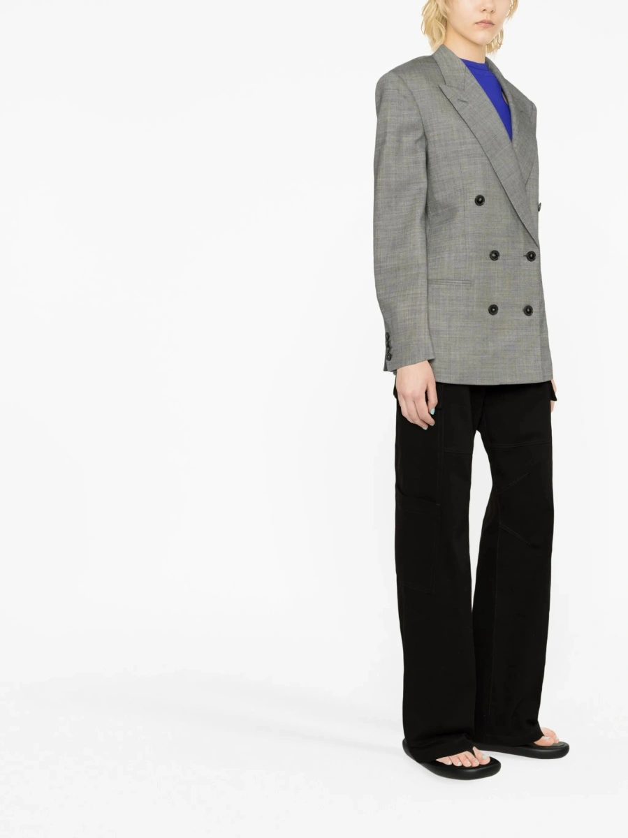 Sacou Stella McCartney negru din elastan si lana - Img 2