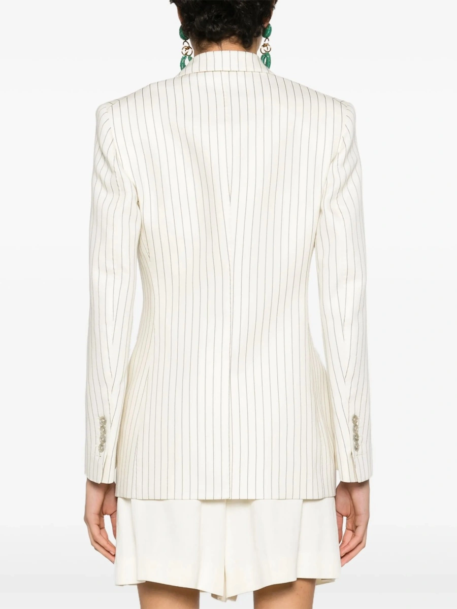 Sacou Tom Ford neutru din lana si matase - Img 4