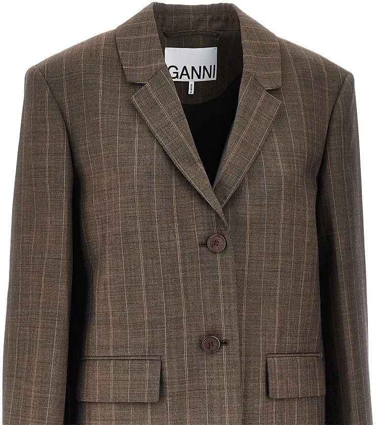 Sacou Wool jacket with pinstriped motif - Img 2