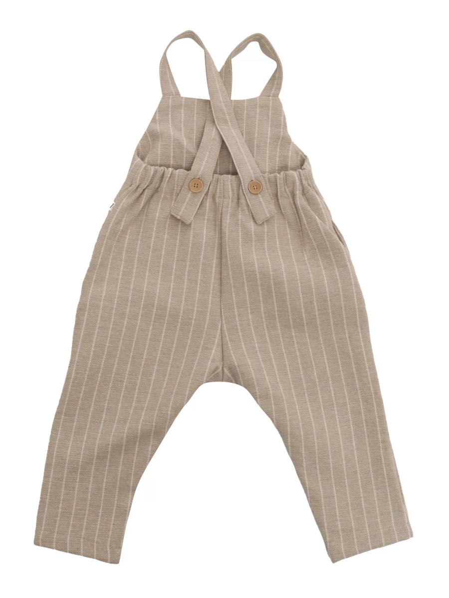 Salopete Beige pinstriped suit - Img 3